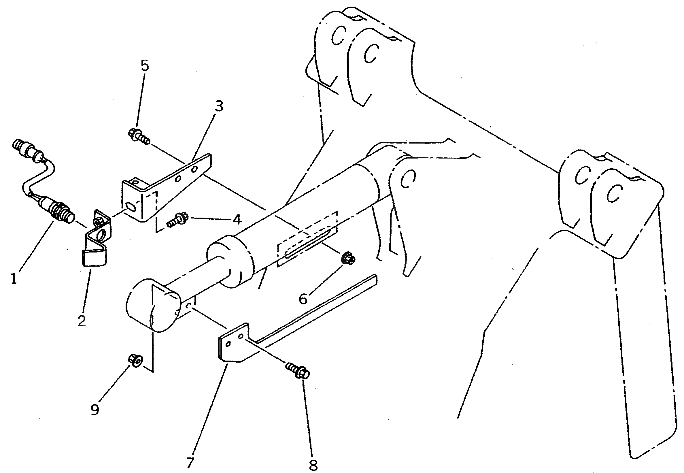 Штанга (для лесного захвата) 415-883-1210 Komatsu