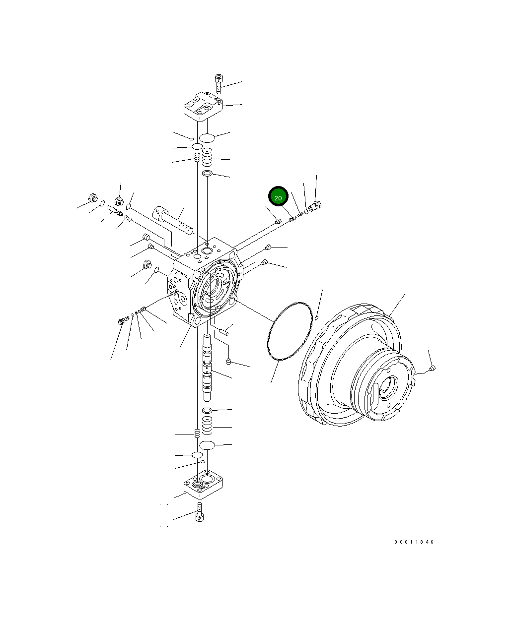 Клапан 708-8F-34120 Komatsu