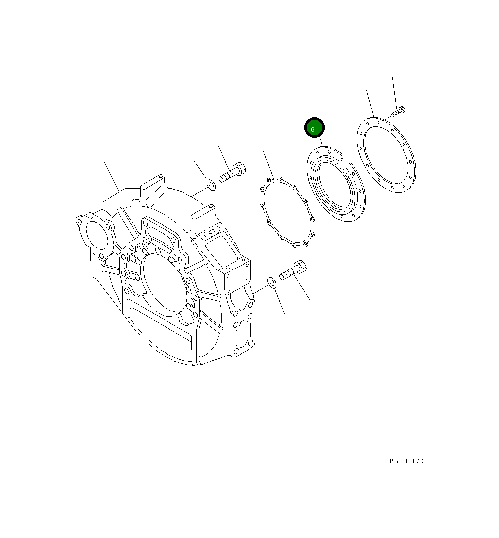 Комплект уплотнений CU3803355 Komatsu