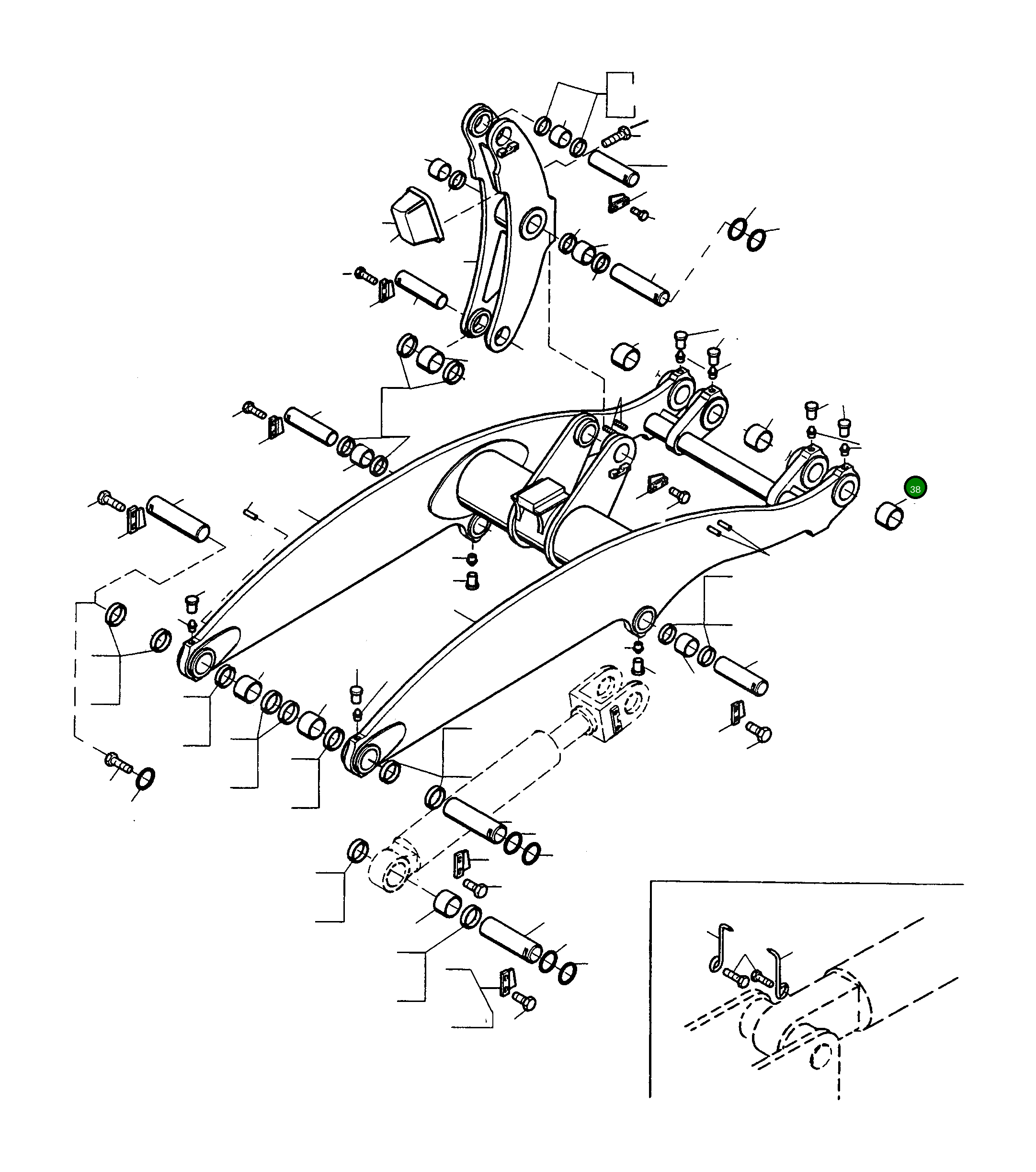 Втулка 4228932M1 Komatsu
