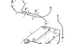 Штанга крепления радиатора 1305 523 H1 Komatsu