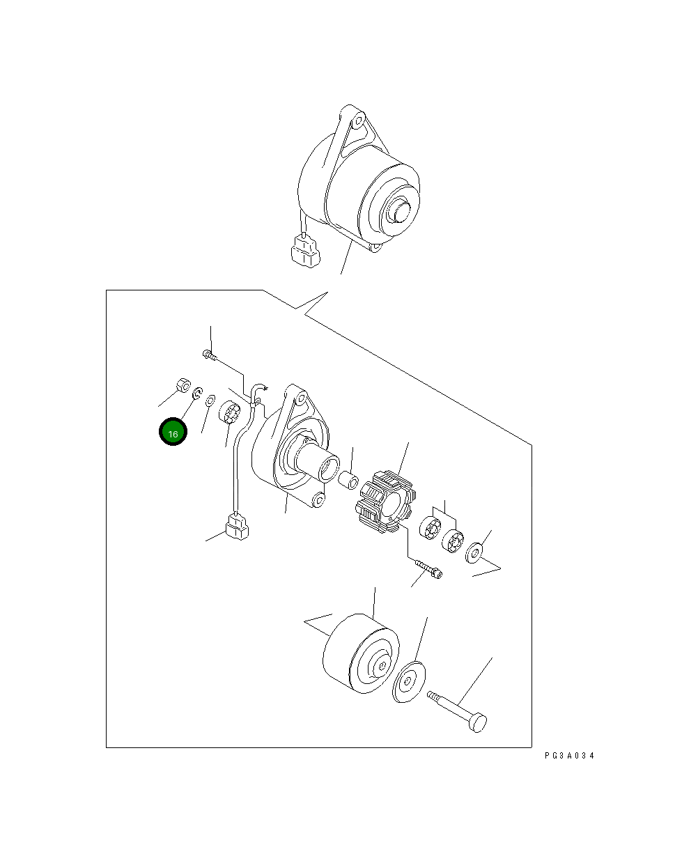 Пружинная шайба YM22217-100000 Komatsu