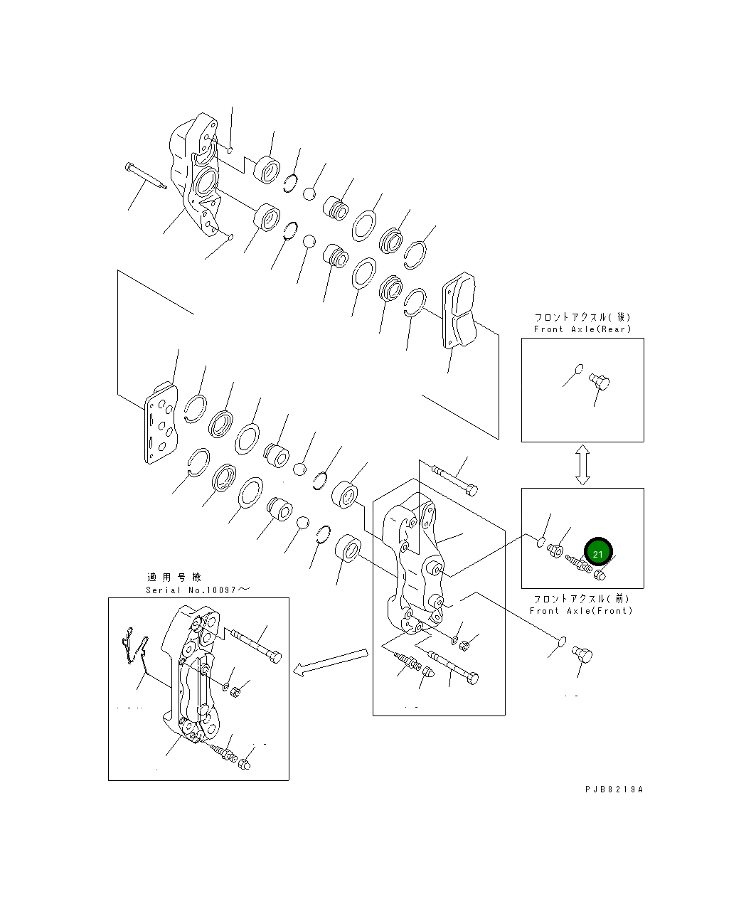 Штуцер прокачки 20G-32-21560 Komatsu