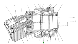 Конический роликовый подшипник 154688-DIN720 Komatsu