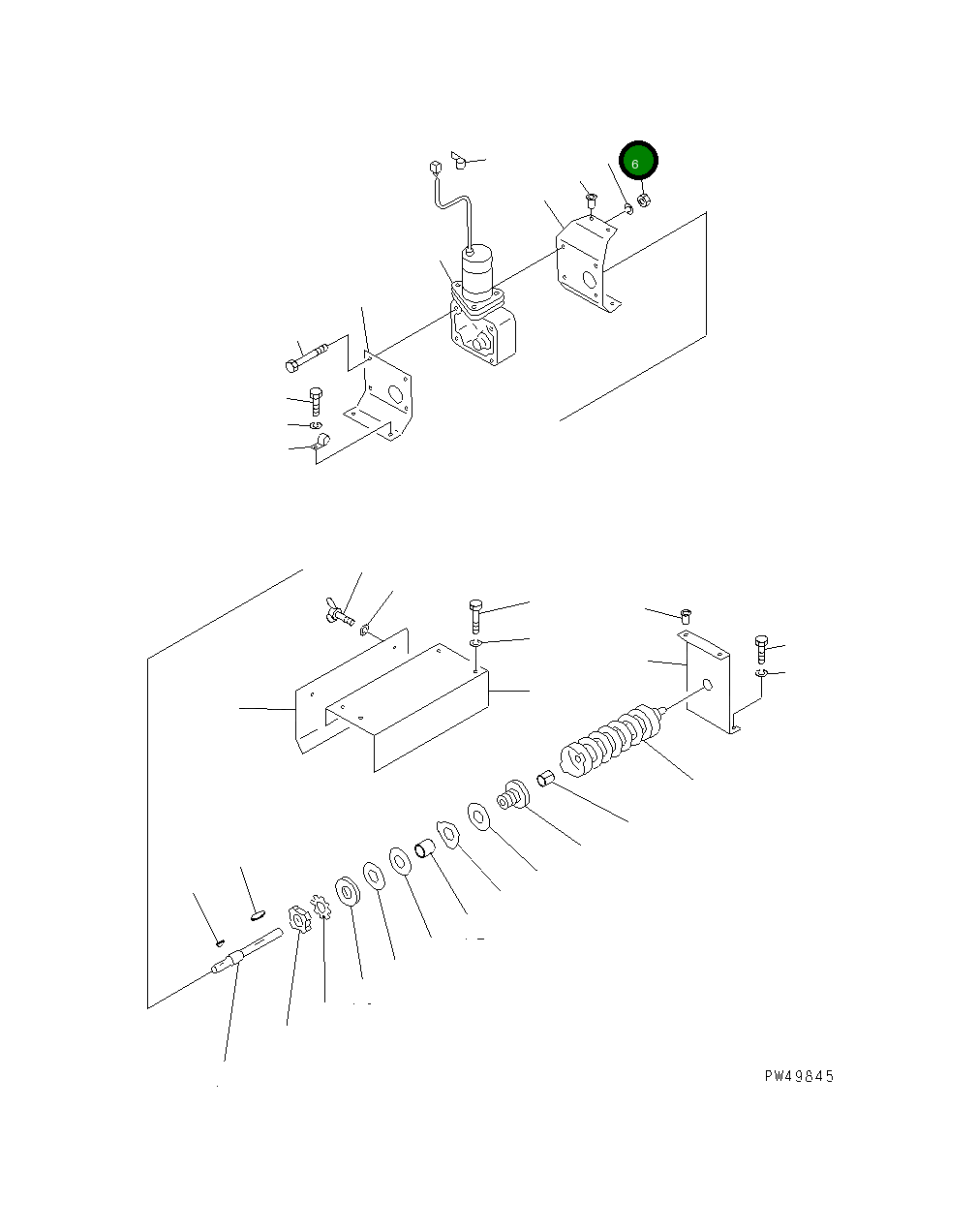Гайка TA02111050 Komatsu