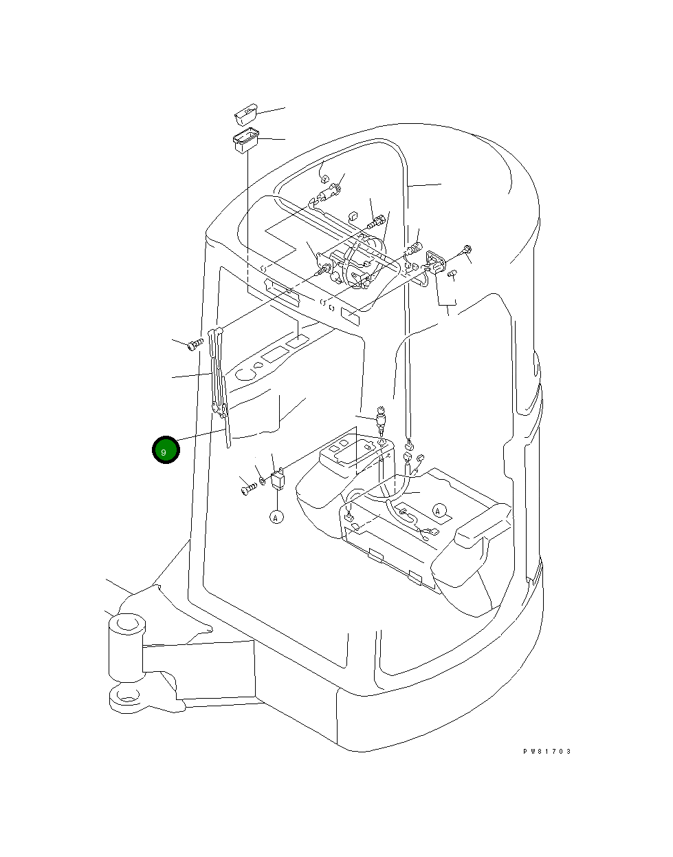 Щётка стеклоочистителя YM172162-17320 Komatsu