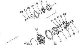 Коленчатый вал TZ550A1109-00 Komatsu