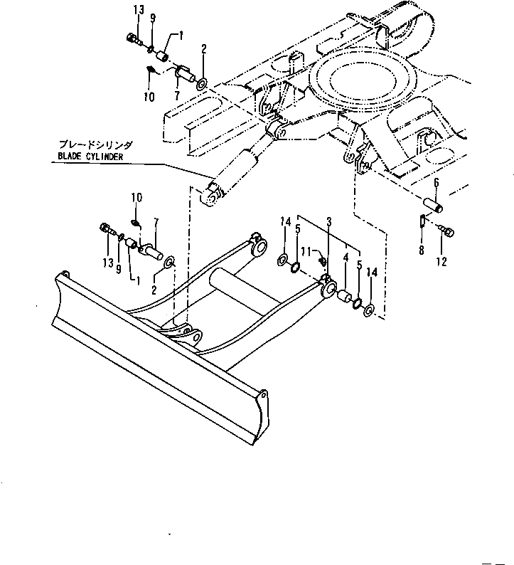 Отвал в сборе YM17242294100K Komatsu
