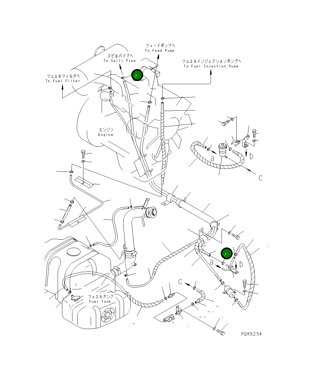 Хомут 07281-00125 Komatsu