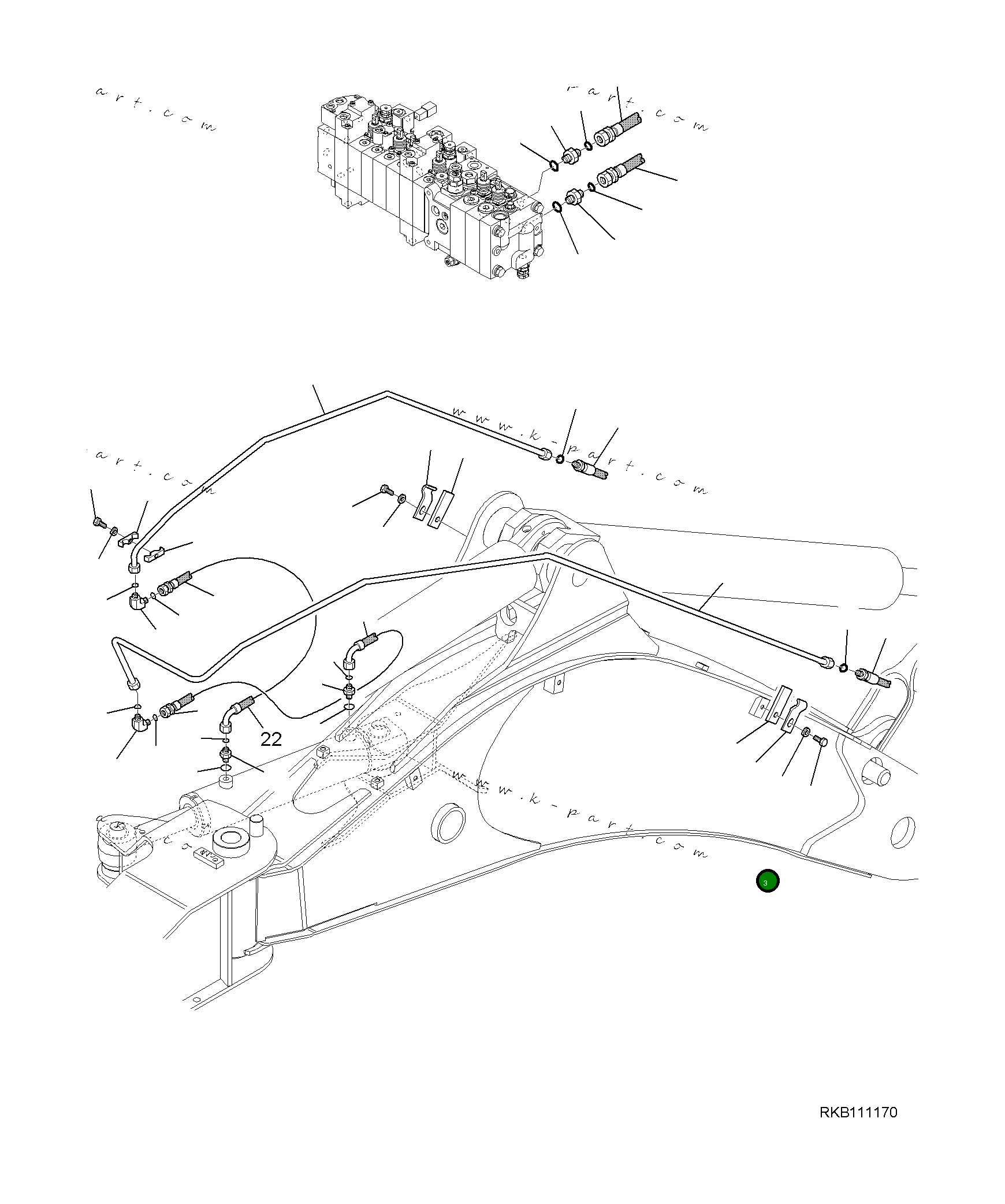 Хомут 42N-62-18290 Komatsu