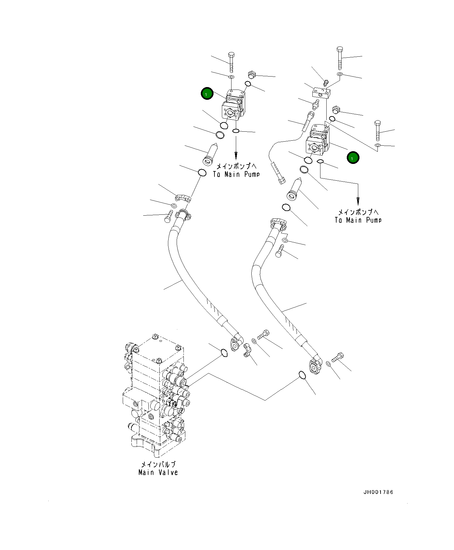 Фильтр в сборе 21K-62-72371 Komatsu