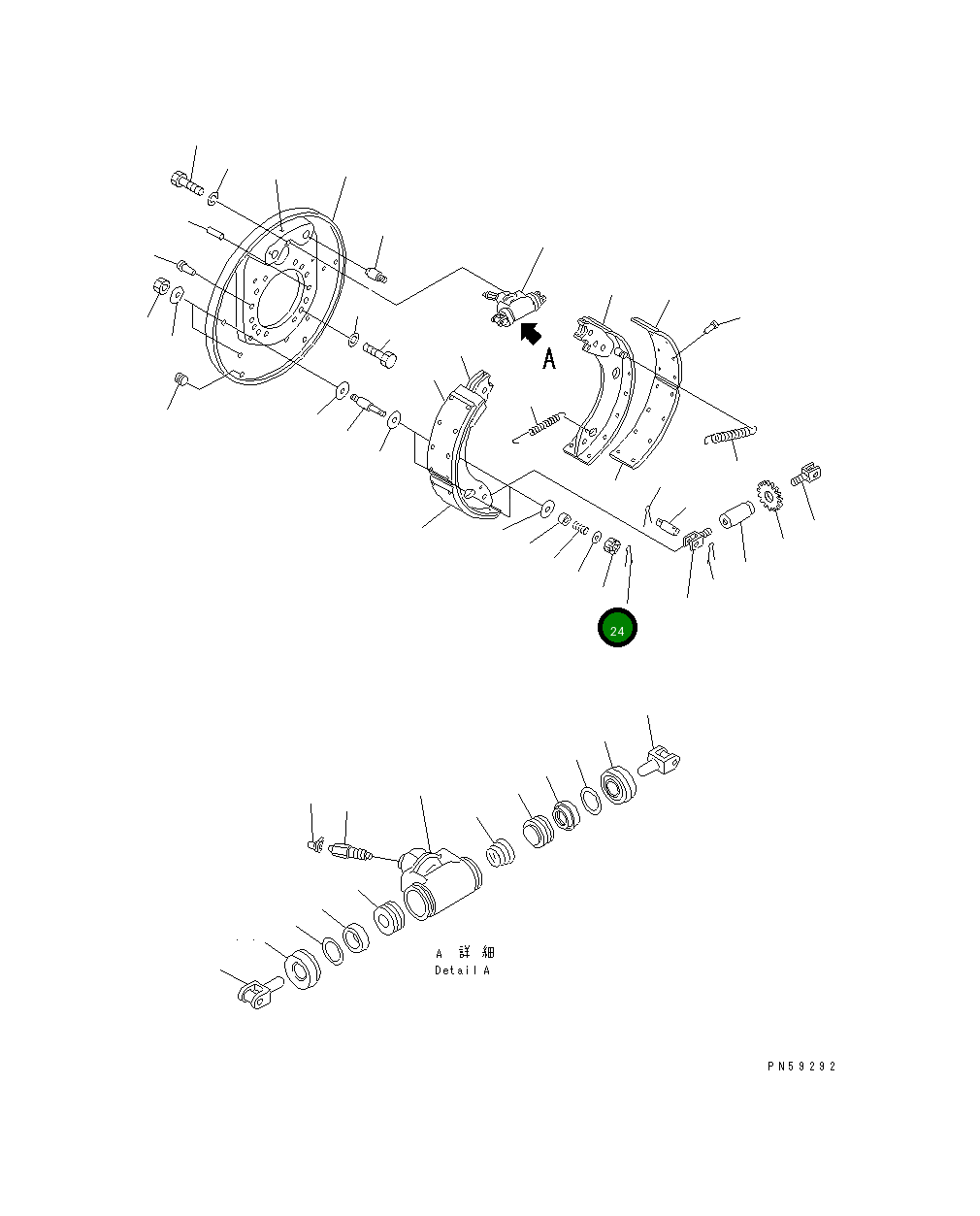 Гайка 23A-32-11130 Komatsu