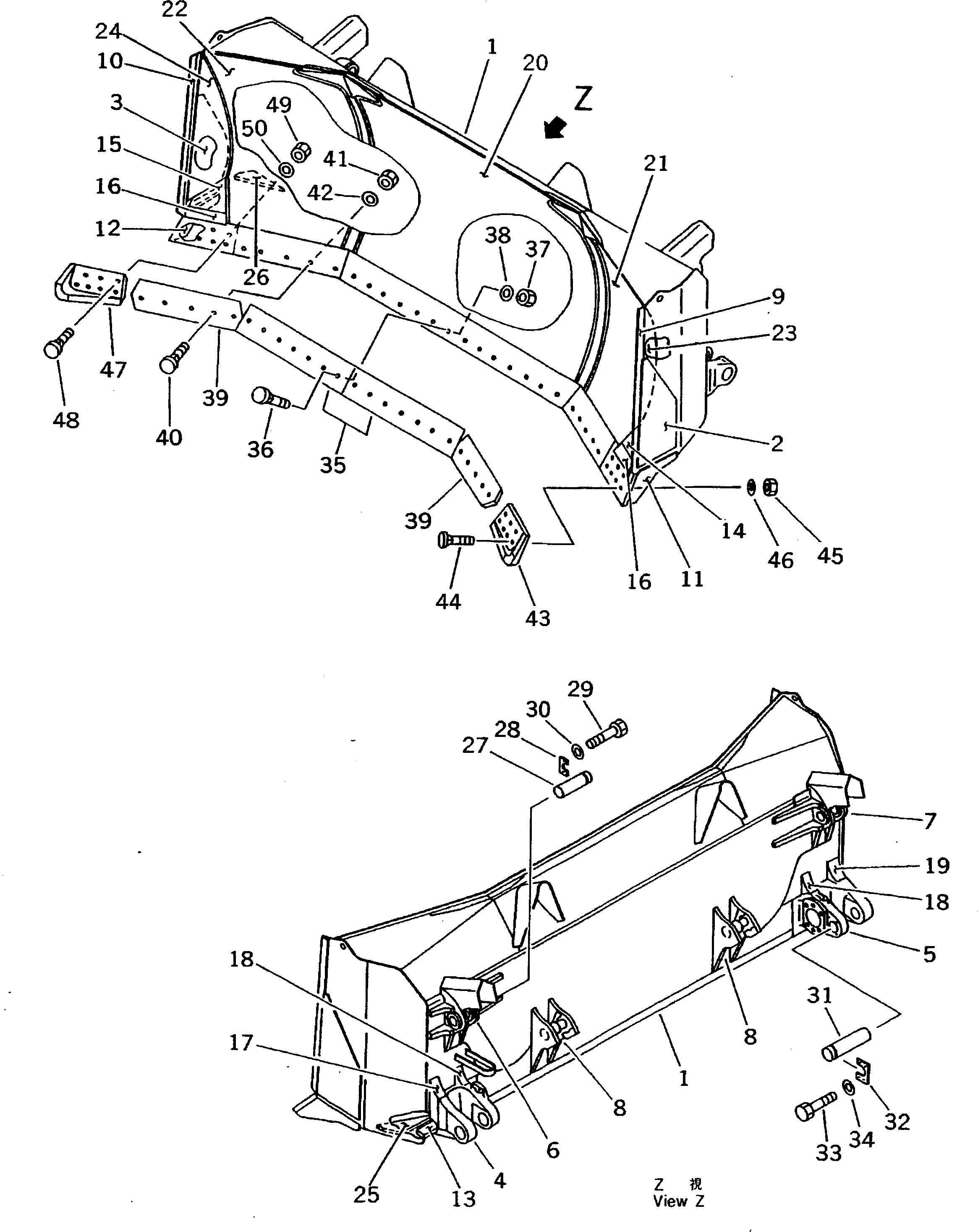 Отвал 17M-72-21240 Komatsu