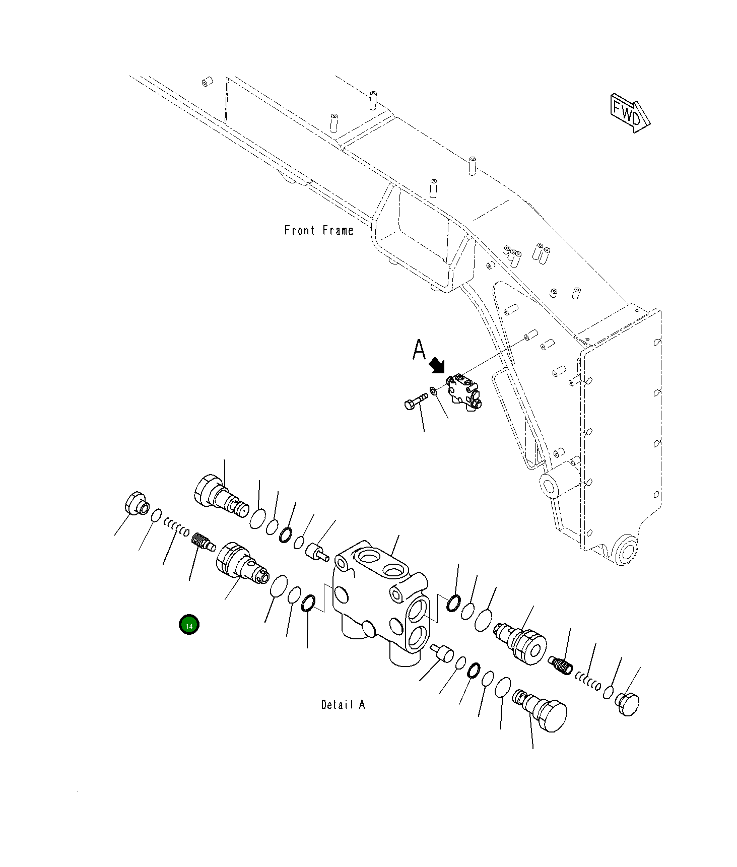Клапан 235-61-41310 Komatsu