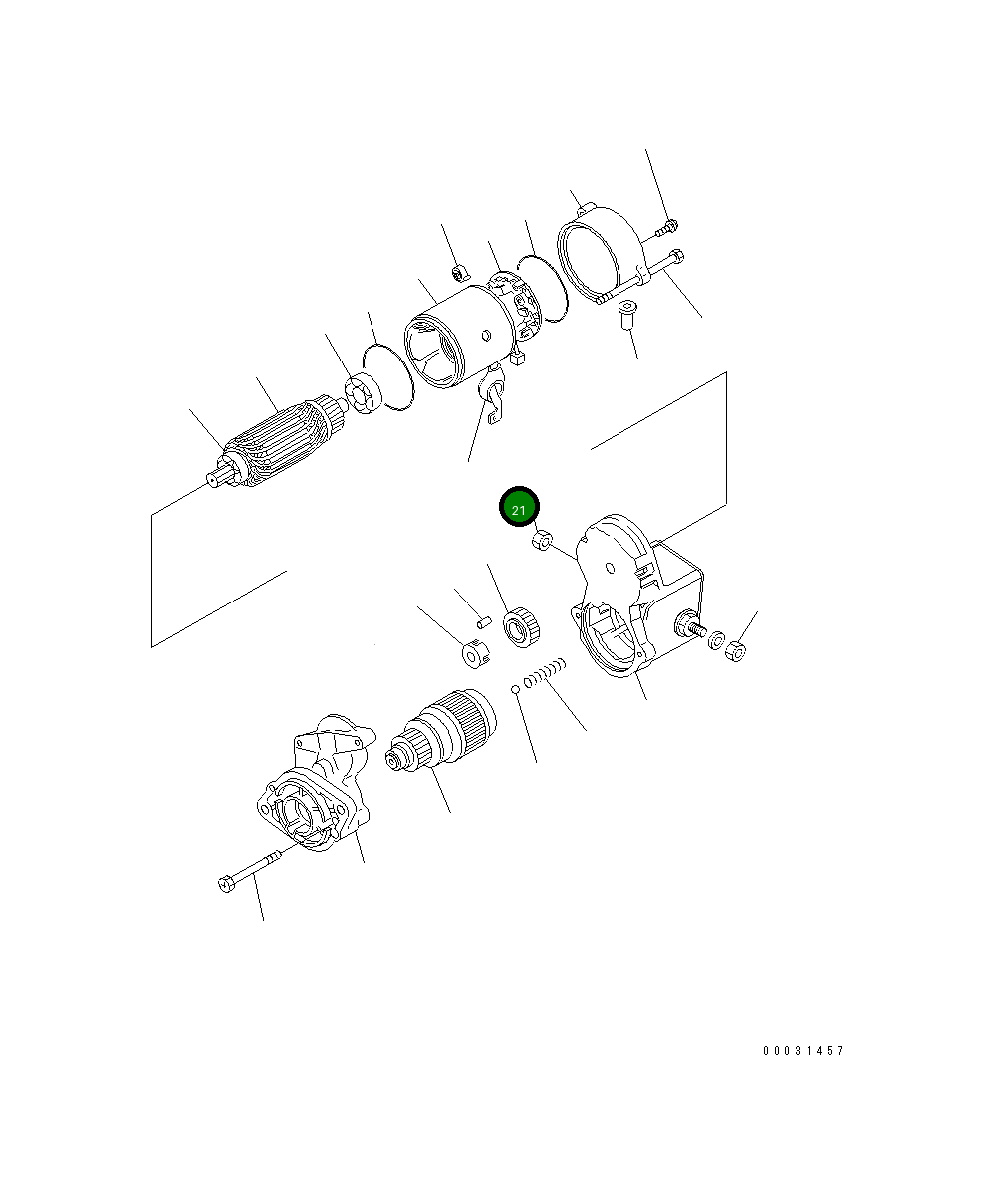 Гайка 460-573 Komatsu