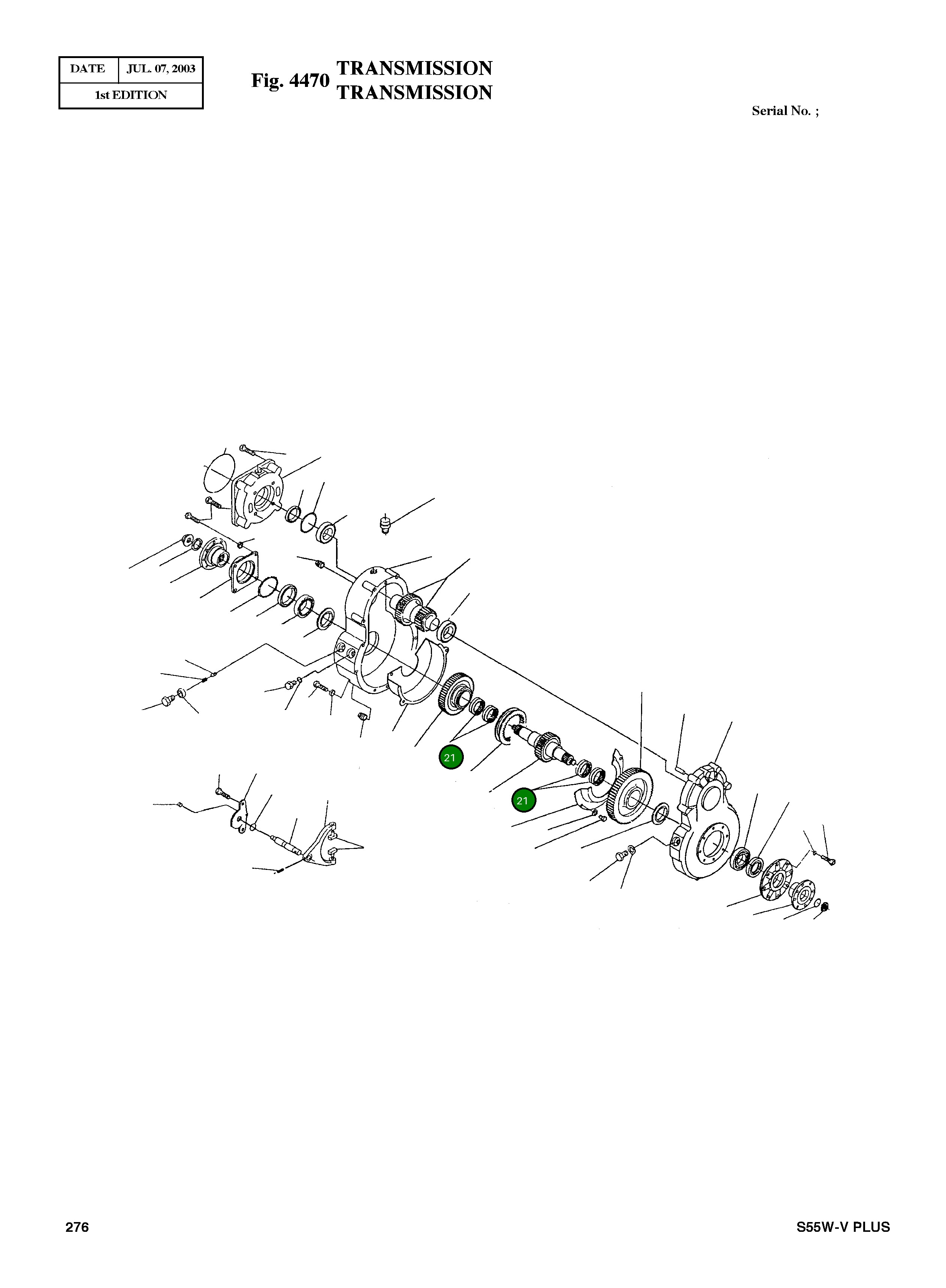 Игольчатый подшипник 005.13.2906 Komatsu