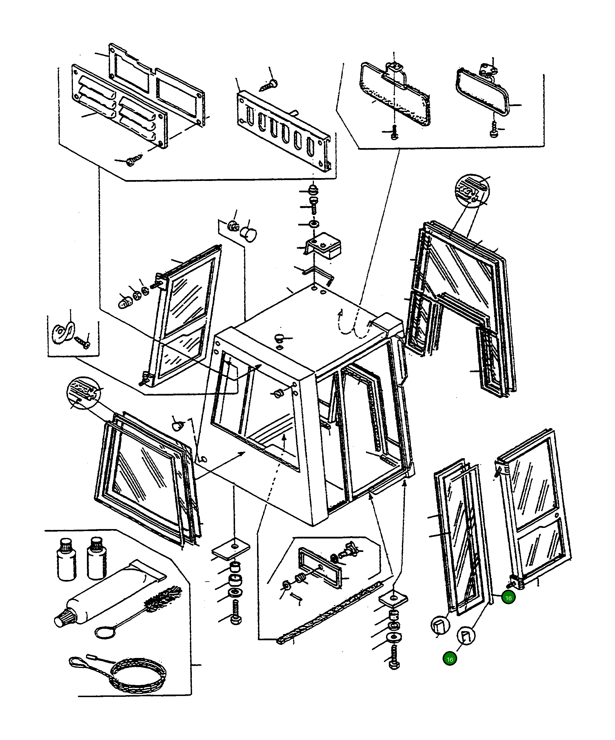 Гайка 4916064M1 Komatsu