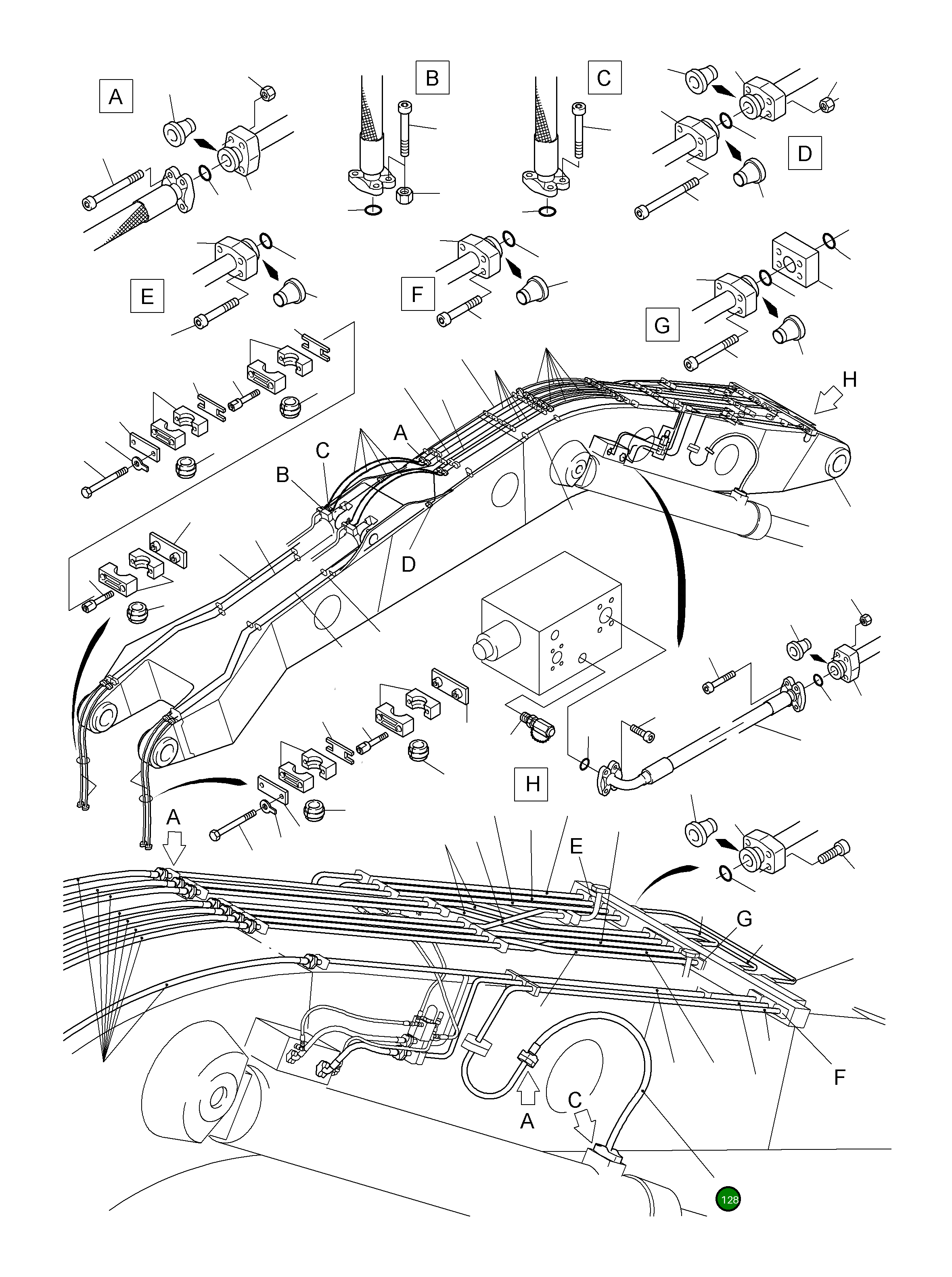 Шланг в сборе DN 40x2500 515 900 98 Komatsu