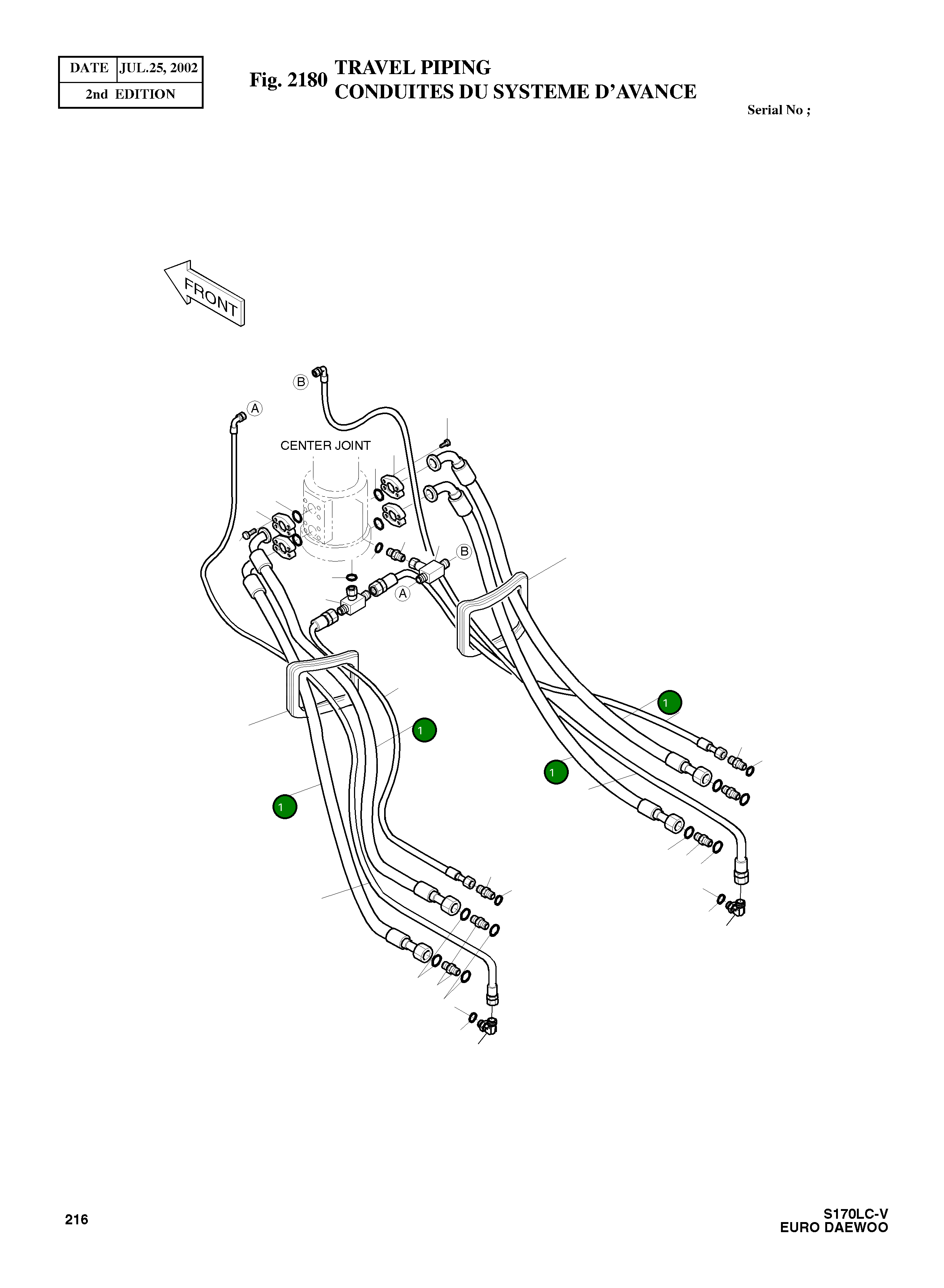 Шланг PF3/4-2000L 2184-1222D10 Komatsu
