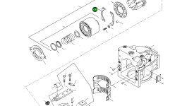 Подшипник направляющей башмака 8000137 Komatsu