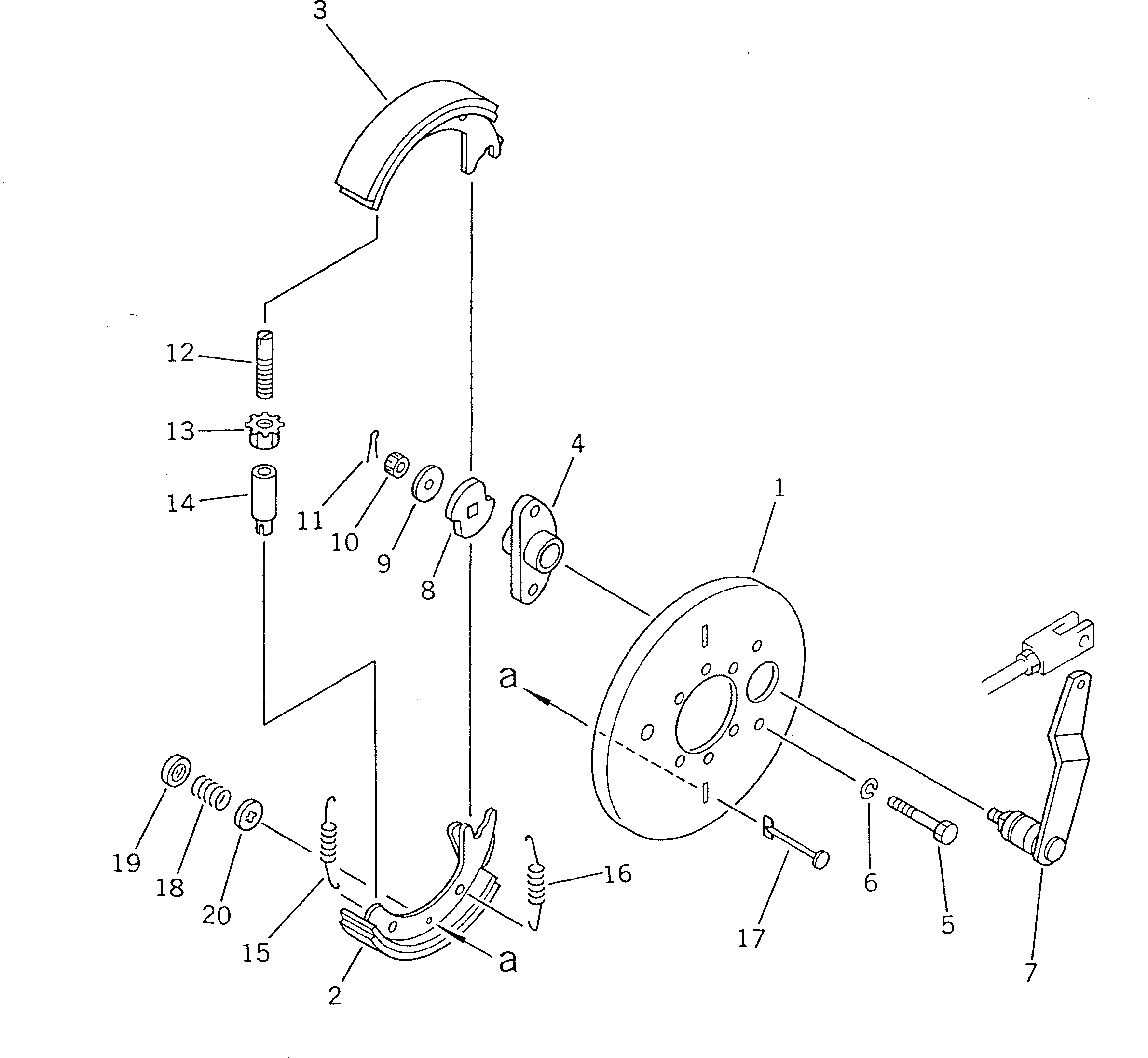 Гайка FF7810-32550 Komatsu