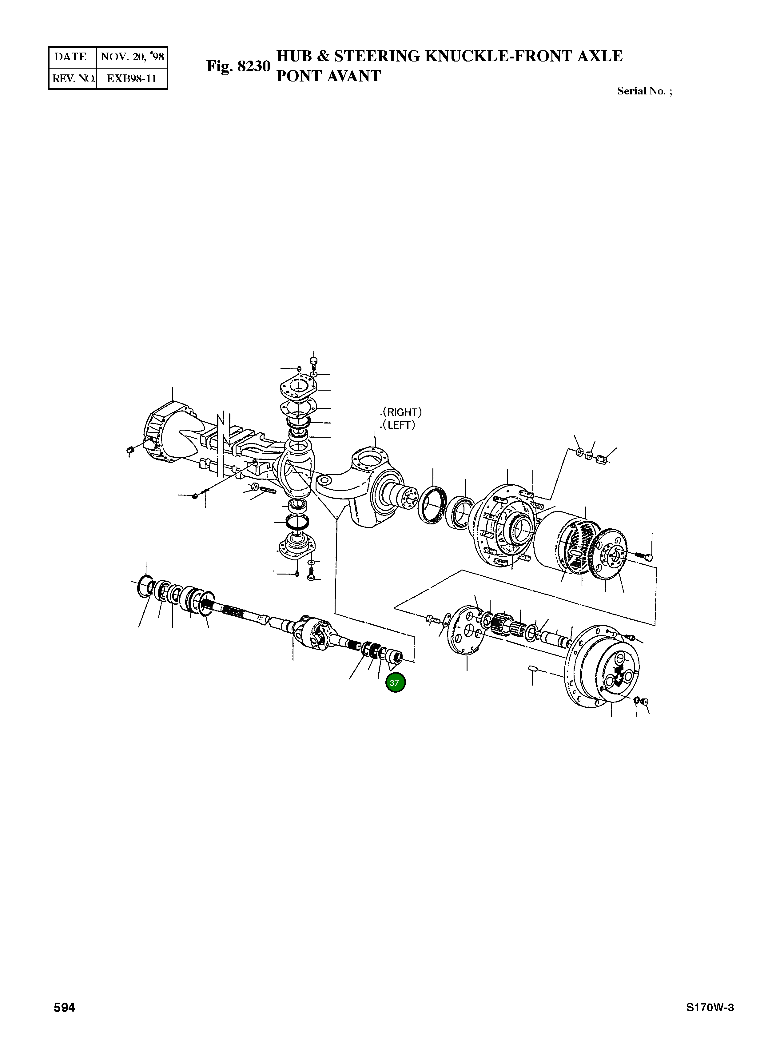 Игольчатый подшипник 005.15.0599 Komatsu