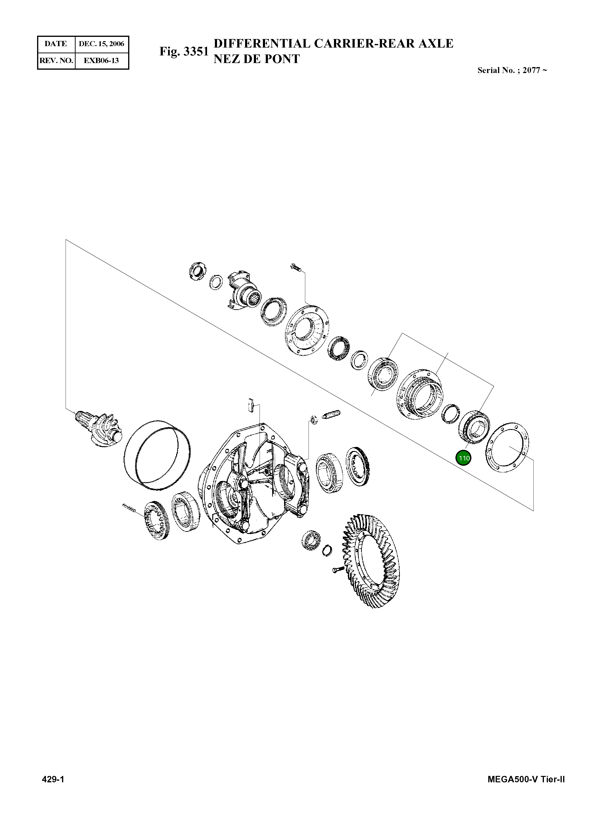 Подшипник K9002837 Komatsu