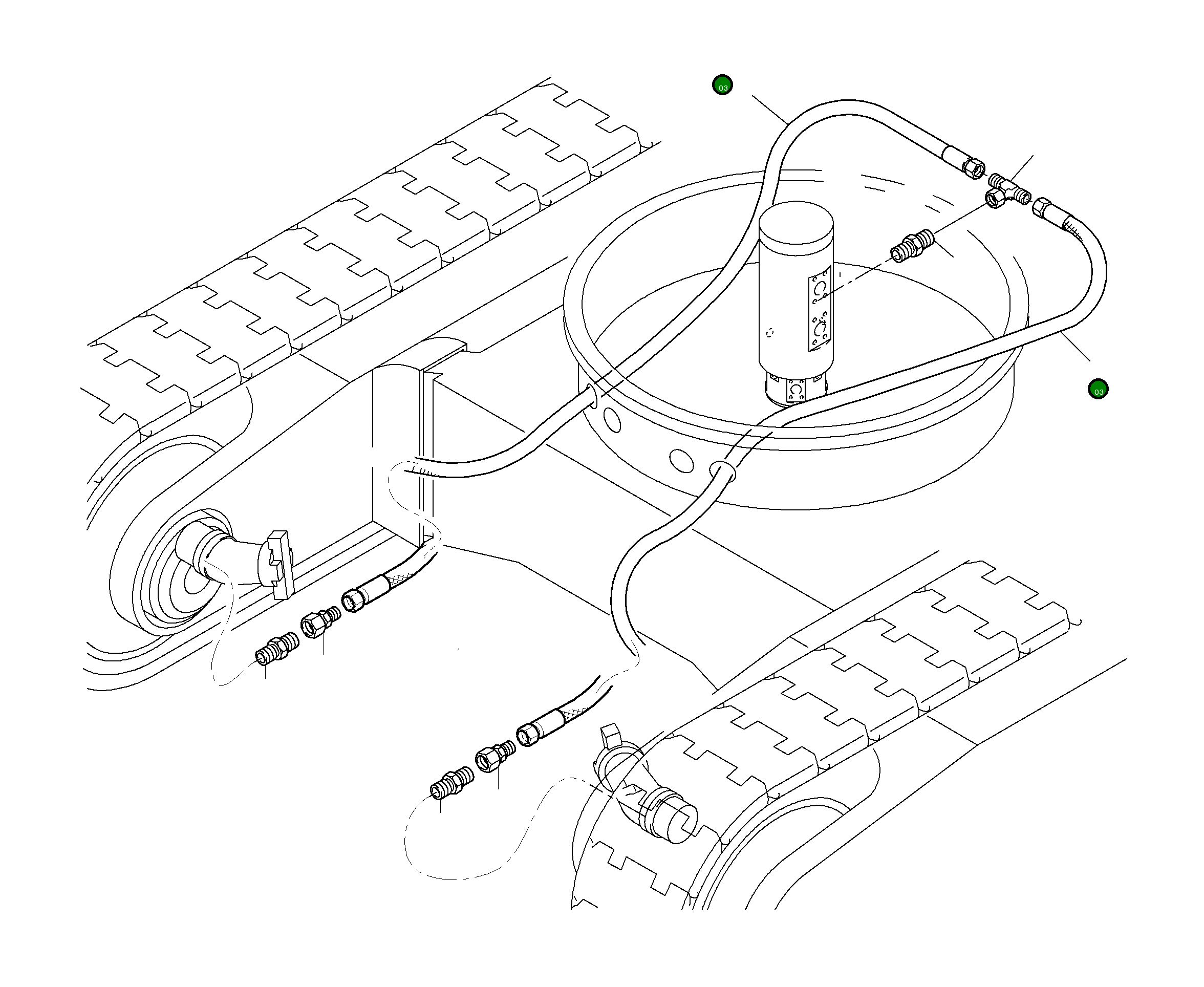 Шланг в сборе DN 10 x 4000 940 270 40 Komatsu