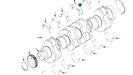 Упорный подшипник коленчатого вала 6742-01-5282 Komatsu