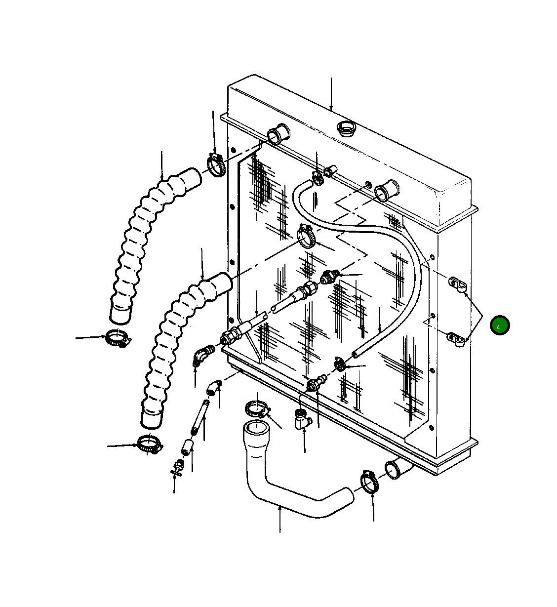 Хомут 186 054 Komatsu