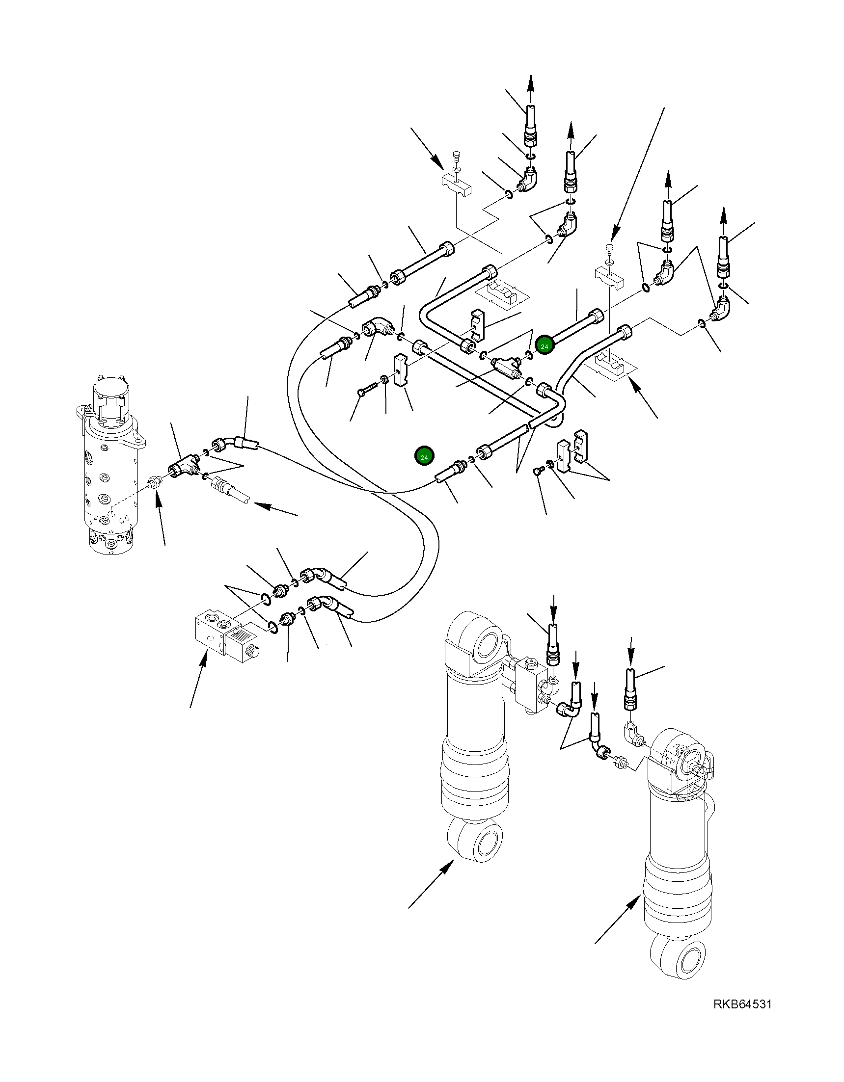 Хомут 21D-09-68300 Komatsu