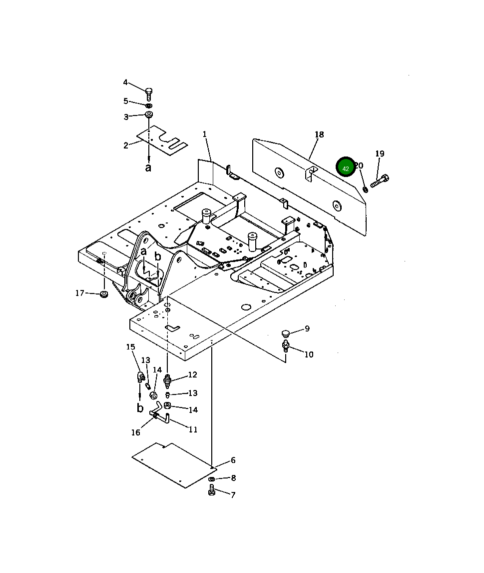 Шарнир 201-54-42860 Komatsu