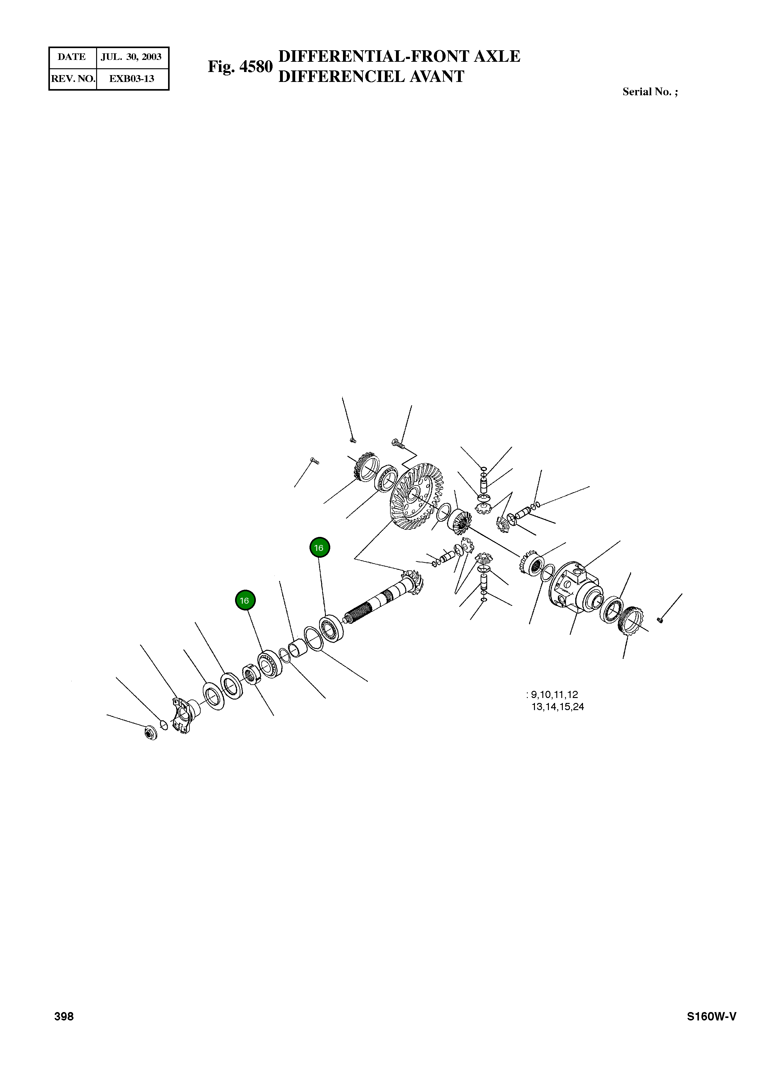 Конический роликовый подшипник 005.10.0162 Komatsu