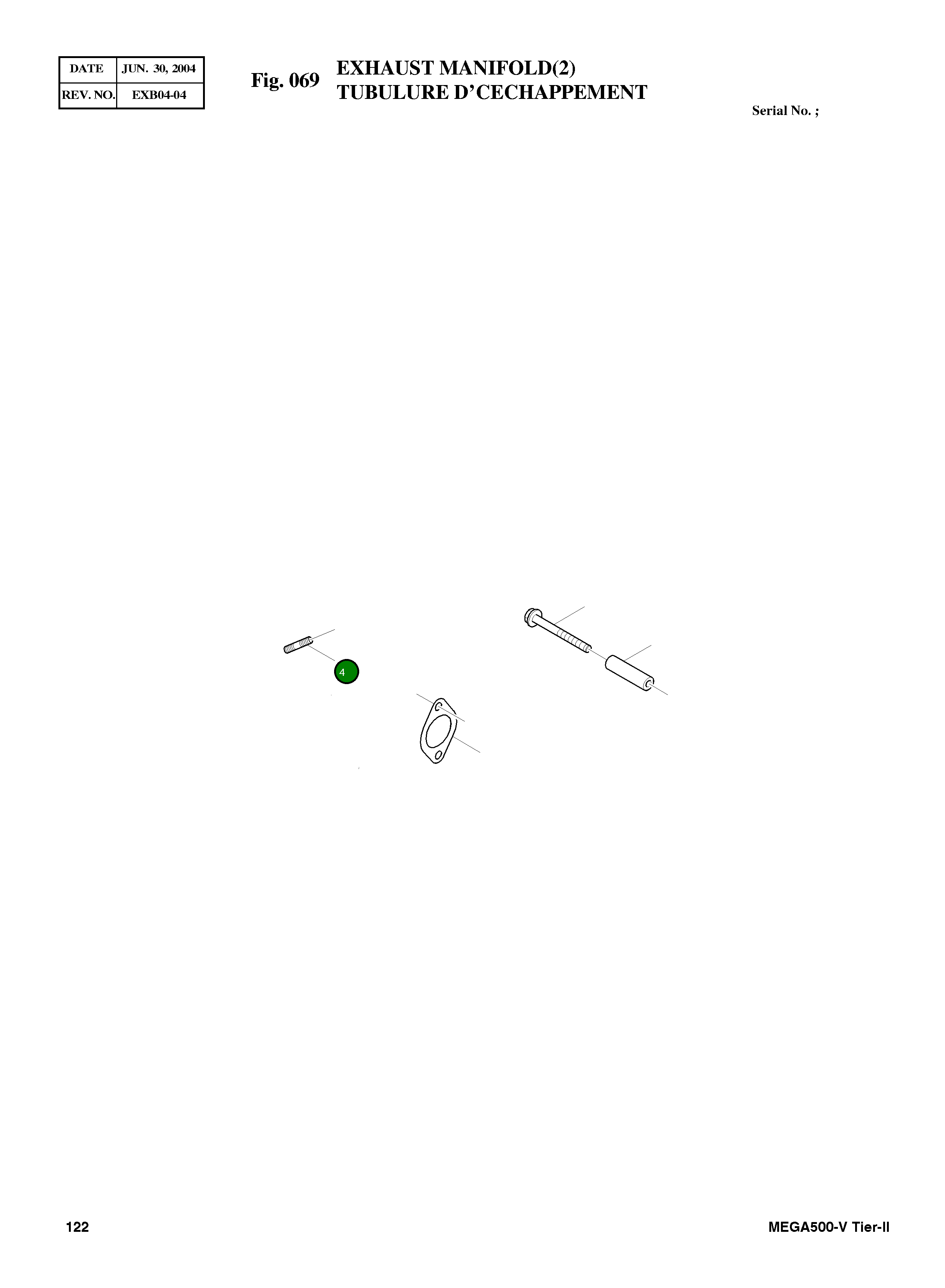 Шпилька 3818823 Komatsu