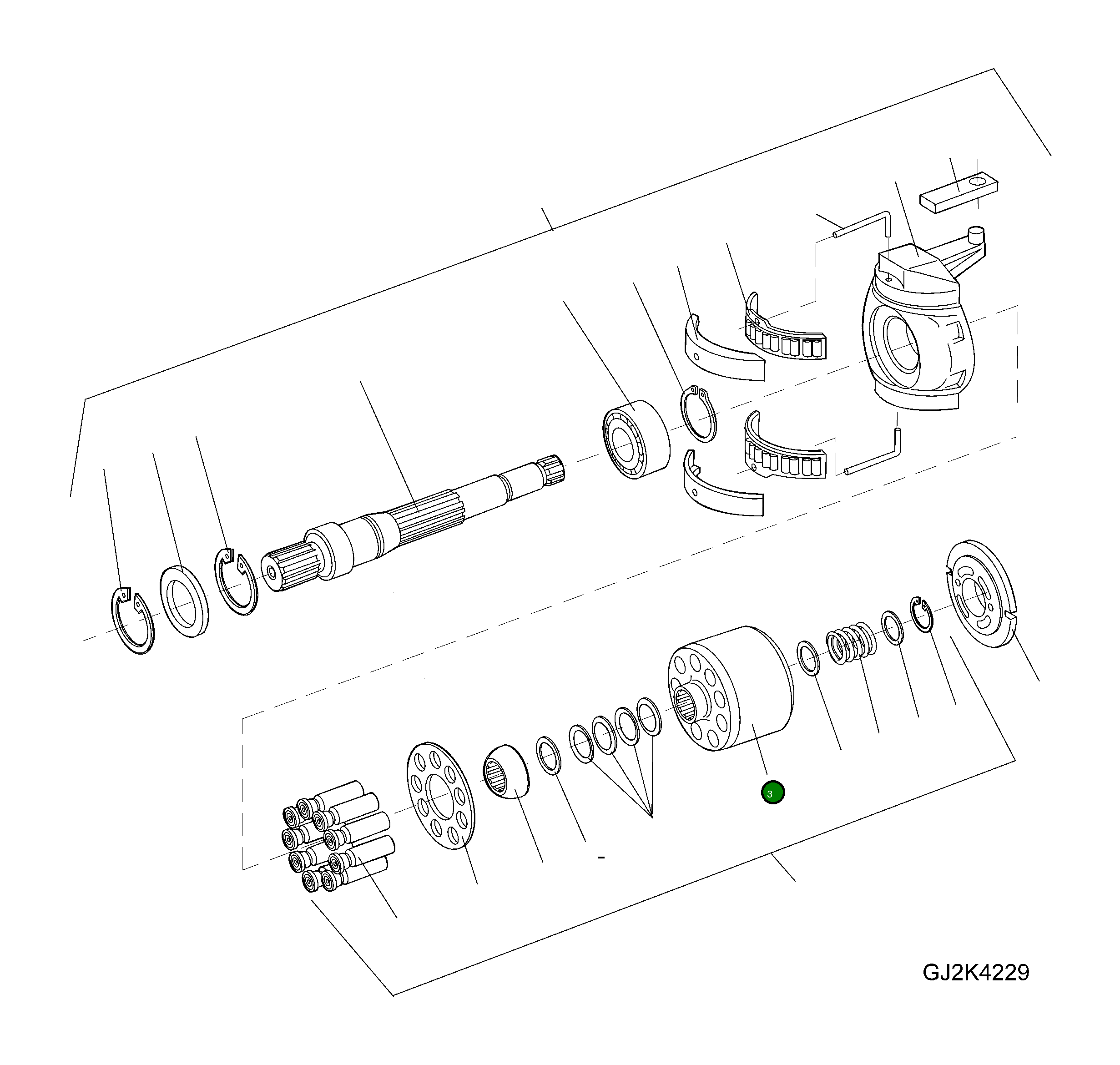 Втулка 42T-17-H0R68 Komatsu