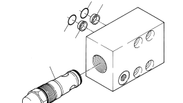 Клапан сброса давления с предварительным управлением, без регулировки давления 906 861 40 Komatsu