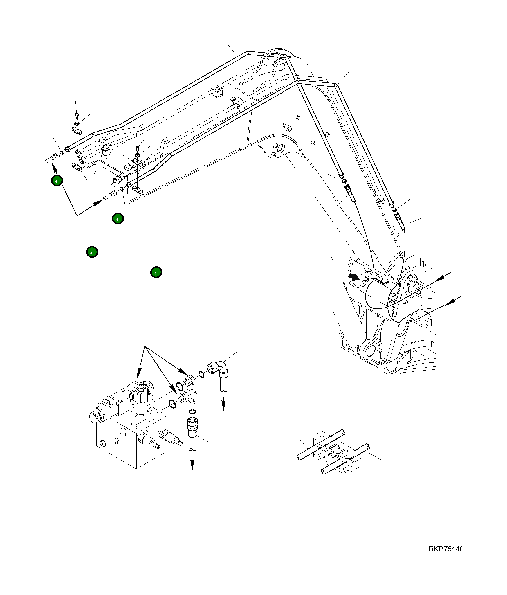 Хомут 21W-973-R740 Komatsu