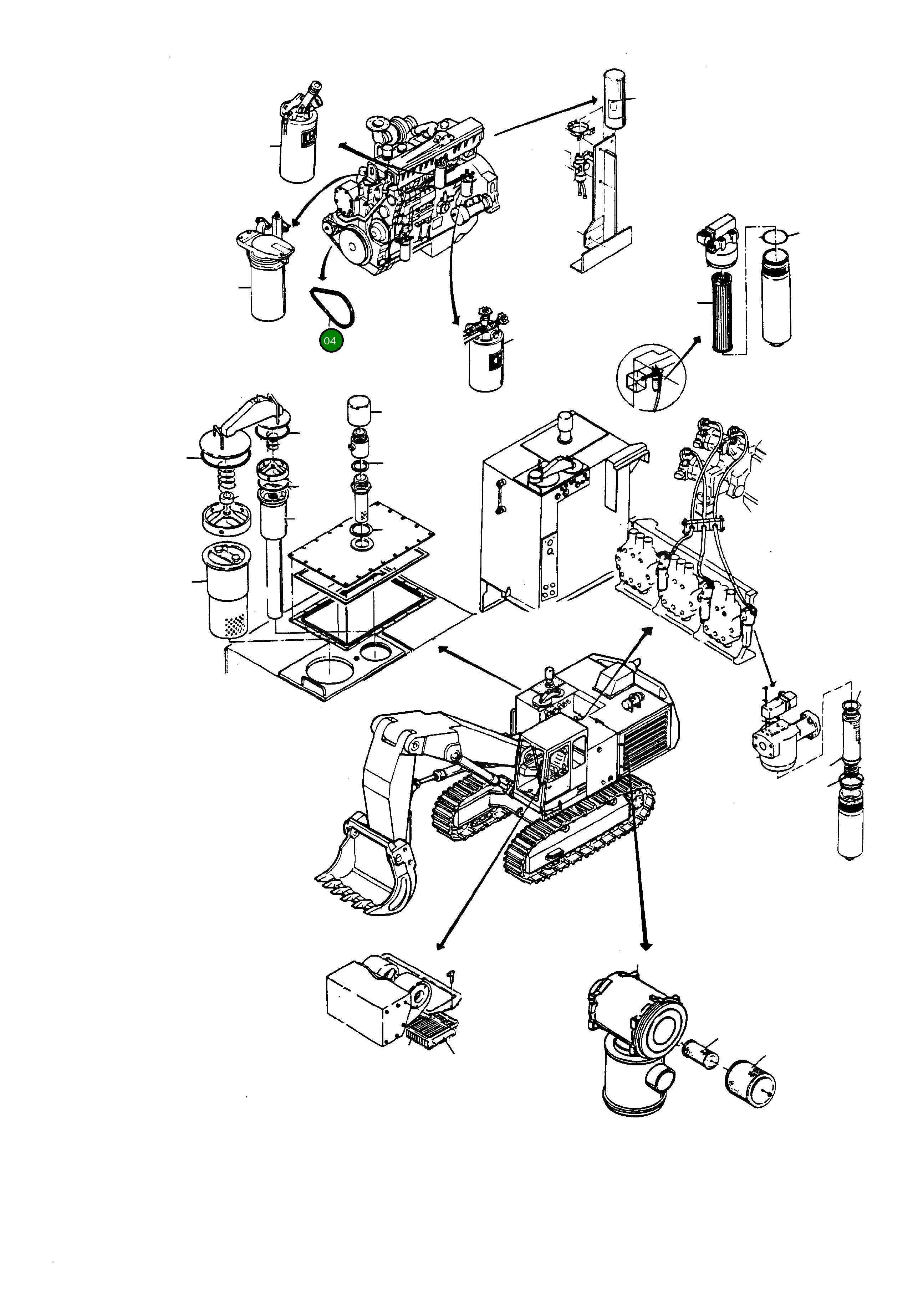 Ремень генератора 9L6 643 Komatsu