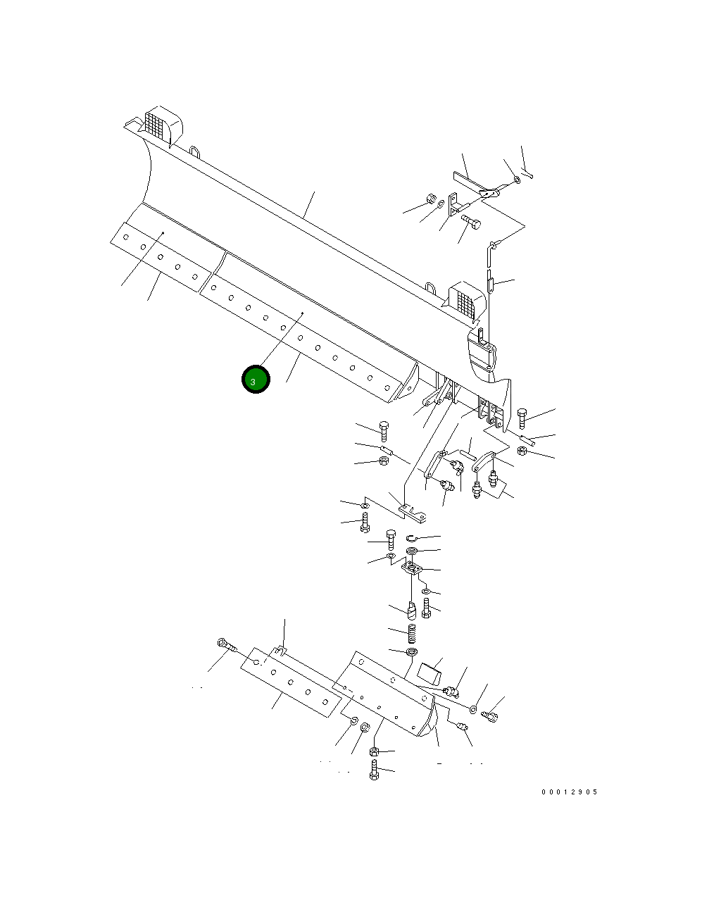Центральный отвал 416-907-1141 Komatsu