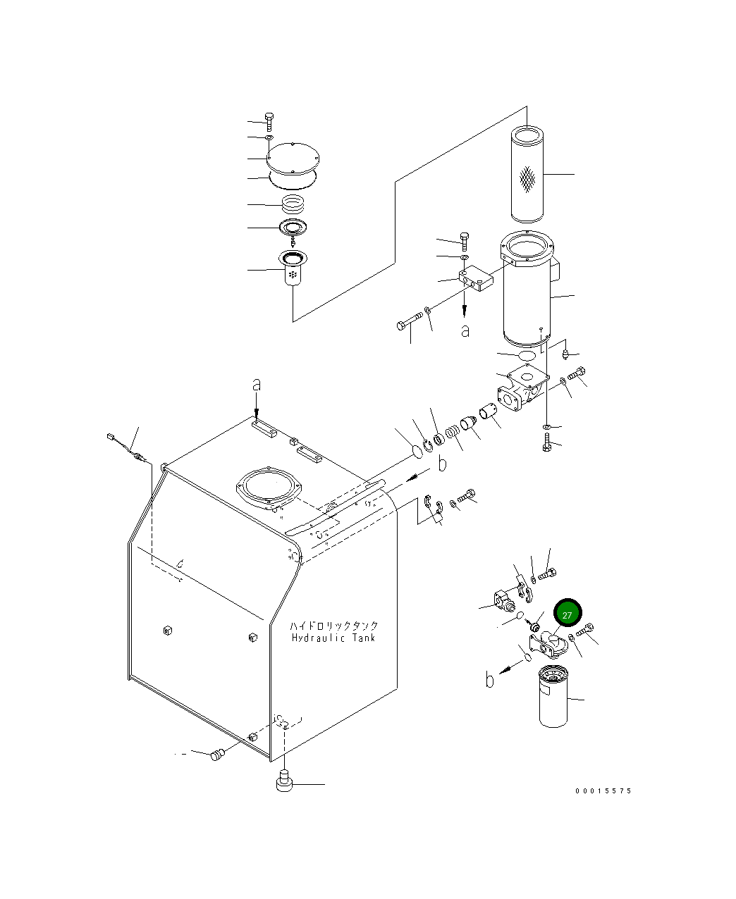 Фильтр в сборе, сливной 209-60-76200 Komatsu