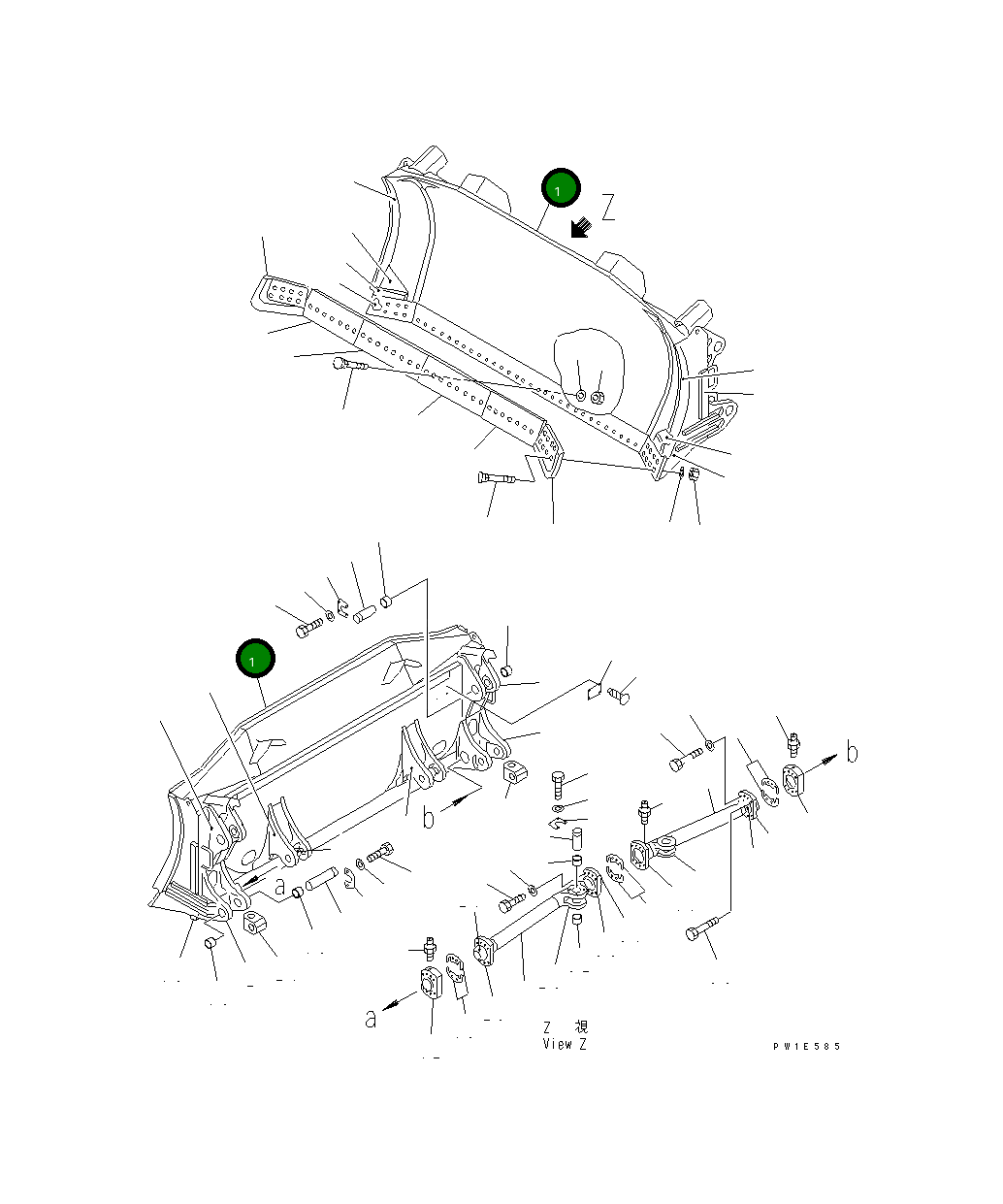 Отвал 19M-71-11111 Komatsu
