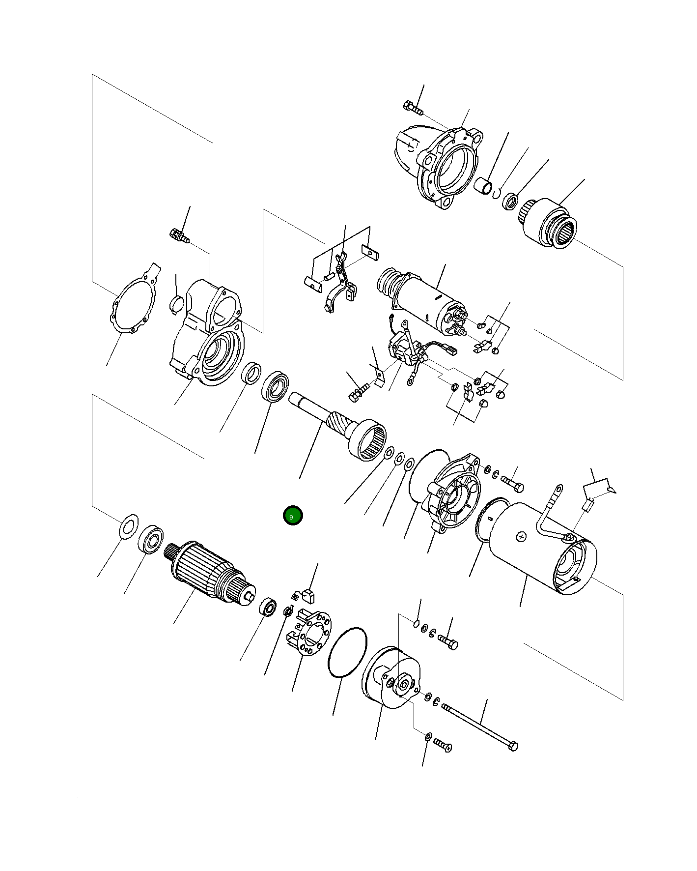 Шариковый подшипник KD1-045-460067 Komatsu