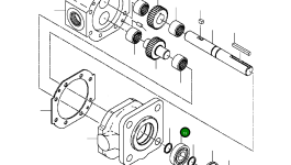 Шариковый подшипник (Ø внутр. 0,5", Ø наруж. 1,12") 1433 240 H1 Komatsu