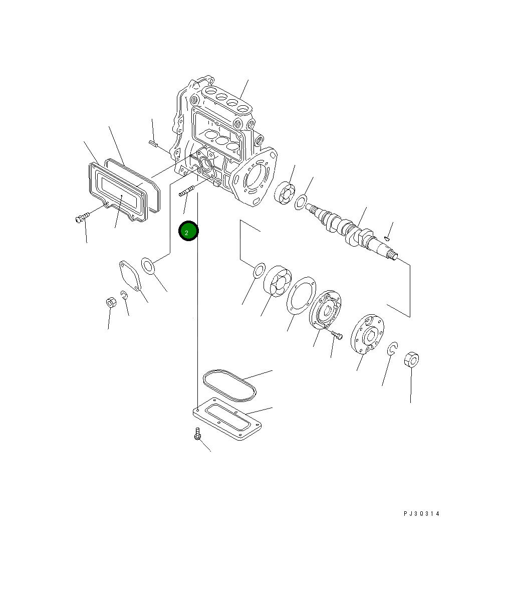 Шпилька 453-921 Komatsu