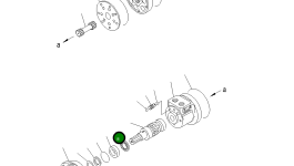 Игольчатый подшипник 2692-8-47680 Komatsu
