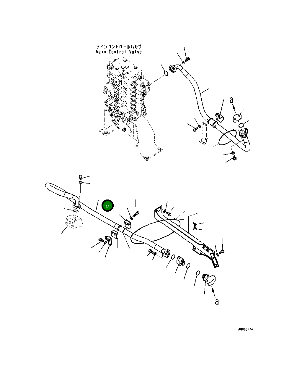 Шланг 1800MM 20Y-64-83990 Komatsu