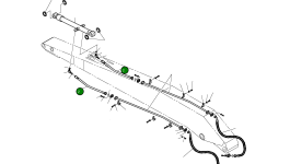 Шланг 1 3/16"-12UN-2B 2184-1229D4 Komatsu