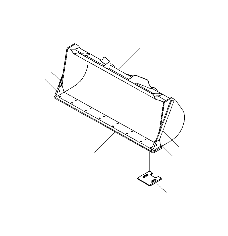 Режущий отвал 416-70-A1120 Komatsu