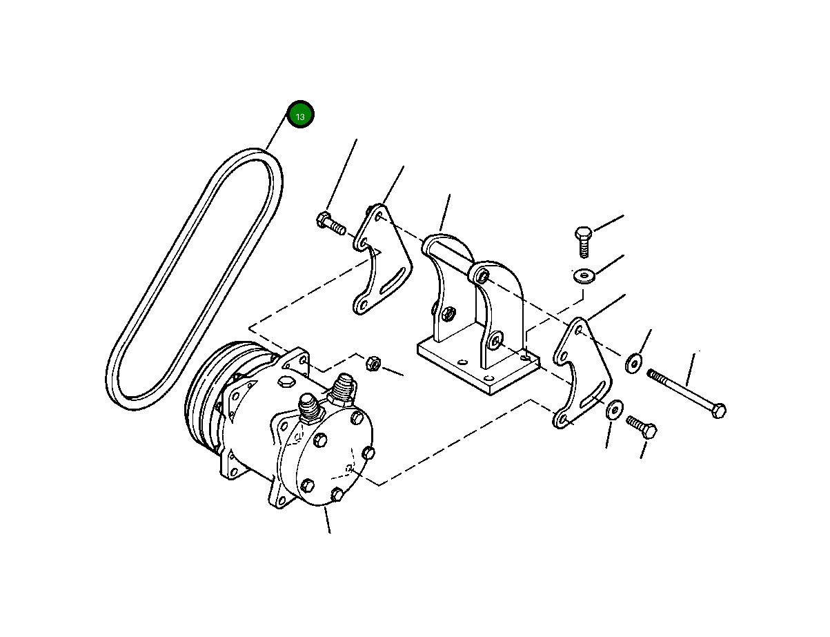 Приводной ремень 04120-43118 Komatsu