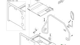 Крышка аккумулятора в сборе 621-01546E Komatsu